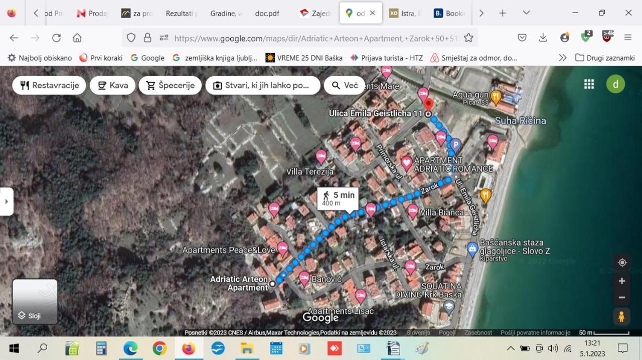Adriatic Arteon Lägenhet Baška Exteriör bild